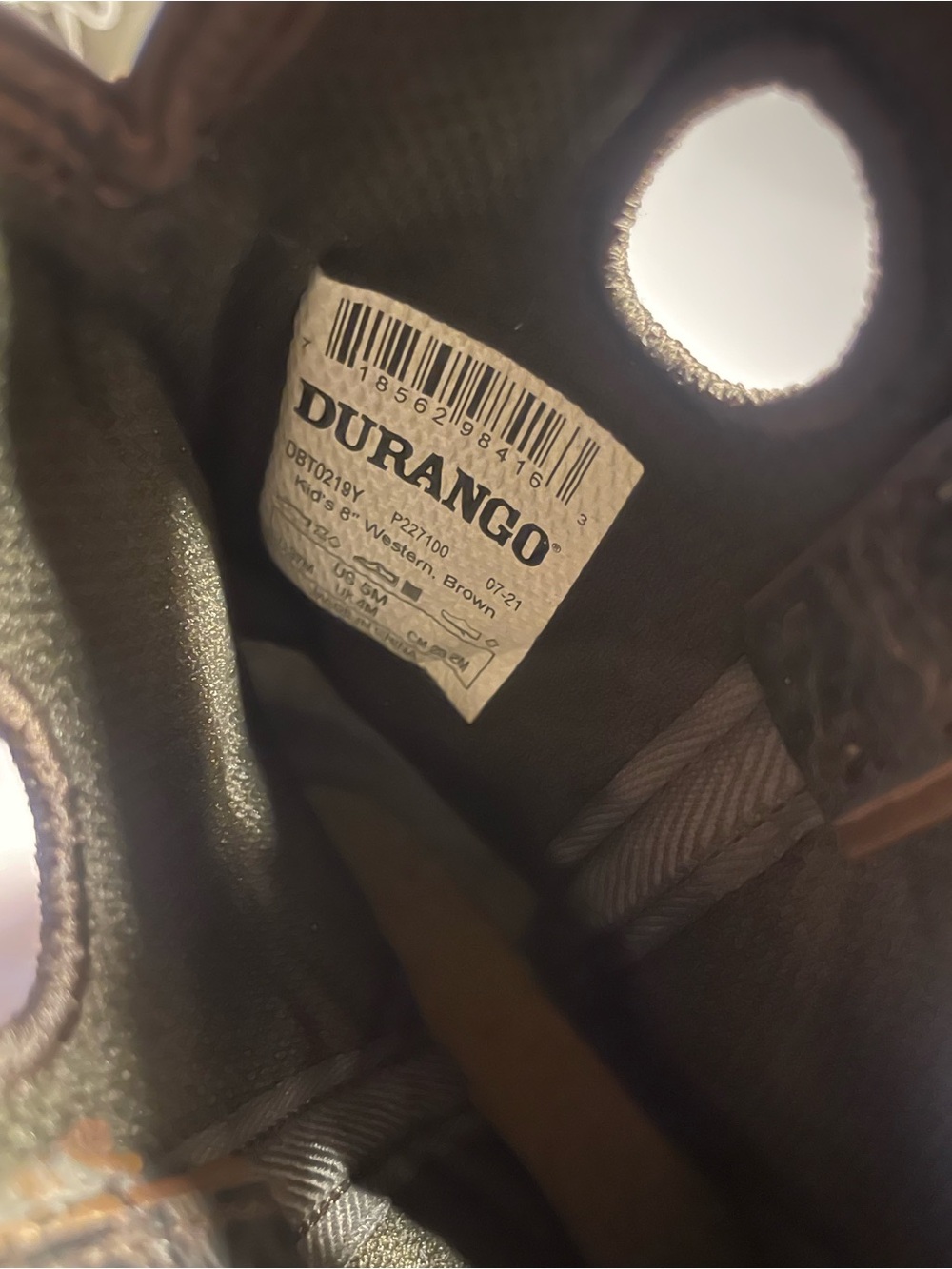 Durango Brown Western Cowboy Boots - Picture 4 of 5